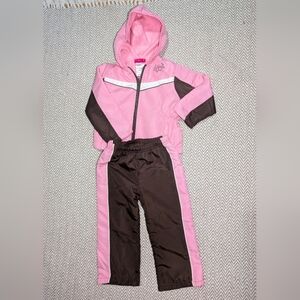 Adorable Pink and Brown Kids' Hoodie Set NWOT